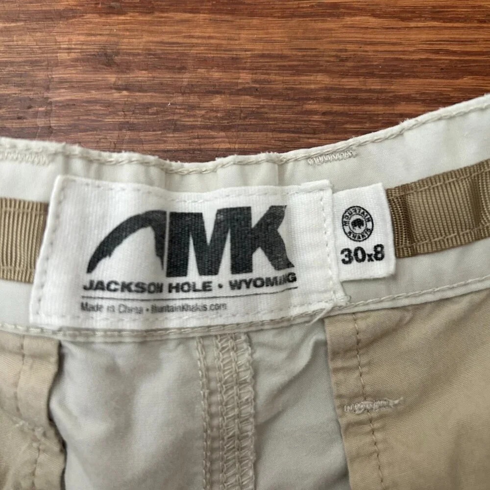Mountain Khakis Teton Short Men's Size 30 8 inch Inseam Chino Flat Front